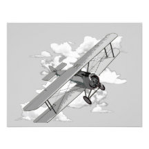 Avión del vintage anuncios  