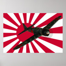 Aviones de combate cero posters