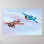 Aviones de combate de la Segunda Guerra Mundial Posters