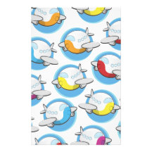 Aviones del juguete papelería de diseño