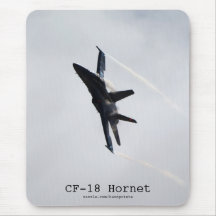 Aviones Mousepad del avispón CF-18 Alfombrilla De Ratones