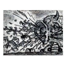 Avispones del oído del infierno tarjetas postales