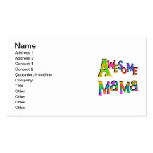 awesomemama.png plantillas de tarjeta de negocio