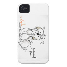 awkward dog iphone 4g case capas de iPhone 4 Case-Mate