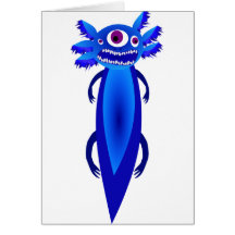 Axolotl Monster Blue Karten