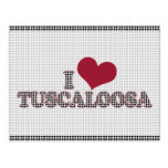 Ayuda de I (corazón) Tuscaloosa (Alabama) la causa Postales