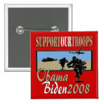 Ayuda de Obama Biden nuestras tropas Pin