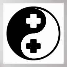 Ayuda del médico de Yin Yang Impresiones