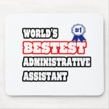 Ayudante administrativo de Bestest del mundo Alfombrillas De Ratón