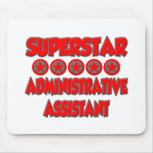 Ayudante administrativo de la superestrella tapete de raton
