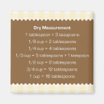 Ayudante beige de la cocina de la carta de la medi imán para frigorifico