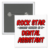 Ayudante de dentista de la estrella del rock… botones