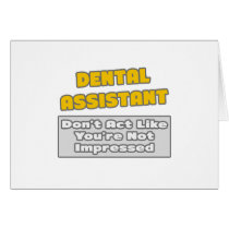 Ayudante de dentista. Le impresionan tarjetas
