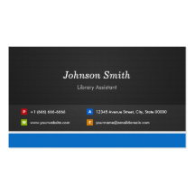 Ayudante de la biblioteca - personalizable profesi tarjetas personales