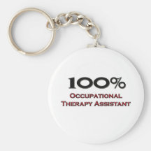 Ayudante de la terapia profesional del 100 por cie llaveros personalizados