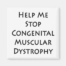 Ayúdeme a parar distrofia muscular congénita imán de nevera