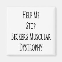 Ayúdeme a parar la distrofia muscular de Becker Imán