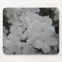 Azaleas blancas Mousepad Tapete De Ratón