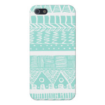 Azteca de la menta de Boho iPhone 5 Protector