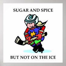 Azúcar y especia pero no en el hielo posters