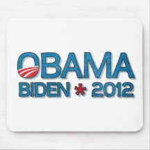 Azul 2012 de Obama Biden Dropshadow Tapetes De Ratón