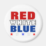 Azul blanco rojo imanes  