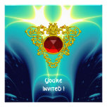 Azul brillante del CORAZÓN CÉLTICO Anuncios Personalizados