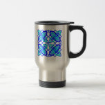 Azul céltico del nudo 3 tazas de café
