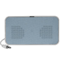 Azul con los puntos blancos simples laptop altavoces