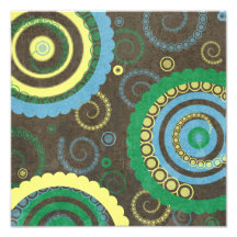 AZUL de 194__retro-circles-paper-pattern BROWN AMA Arte Fotografico