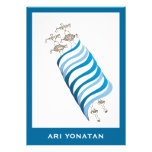 Azul de Ari Yonatan Torah de la invitación de Mitz