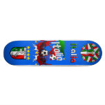Azul de Azzurri, monopatín de Calcio de la bola de