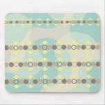 Azul de cadena redondo amarillo Mousepad del model