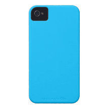 Azul de cielo profundo iPhone 4 funda