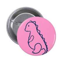 azul de Dino del bebé Pins
