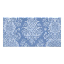 Azul de encaje elegante tarjetas fotográficas personalizadas