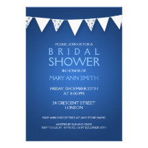 Azul de golpe ligero del amor nupcial elegante de  invitación