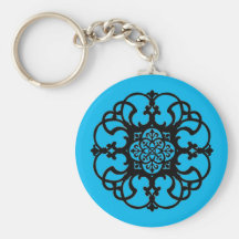 Azul de hierro labrado llavero personalizado