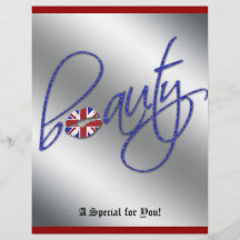 Azul de la bandera de Union Jack del pelo del avia Tarjetón