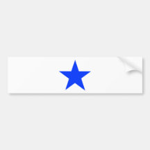 Azul de la estrella los regalos de Zazzle del MUSE Pegatina De Parachoque