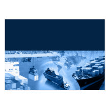 Azul de la tarjeta de visita de la plantilla de la