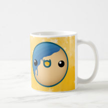 Azul de la taza del buñuelo