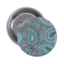 Azul de océano Paisley Pins