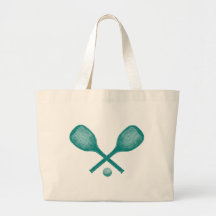 azul de pavo real de las estafas de tenis bolsa lienzo
