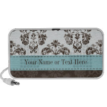 Azul de Tiffany y altavoces Pers del Doodle del da