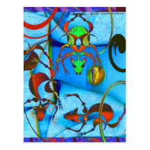 Azul de TropicalDog Tarjetas Postales