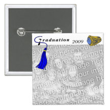 AZUL del anillo de la clase de la graduación Pin