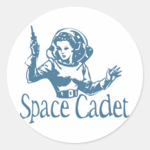 Azul del cadete del espacio etiqueta