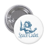 Azul del cadete del espacio pin