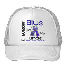 Azul del desgaste del cáncer de colon I para mi tí Gorros